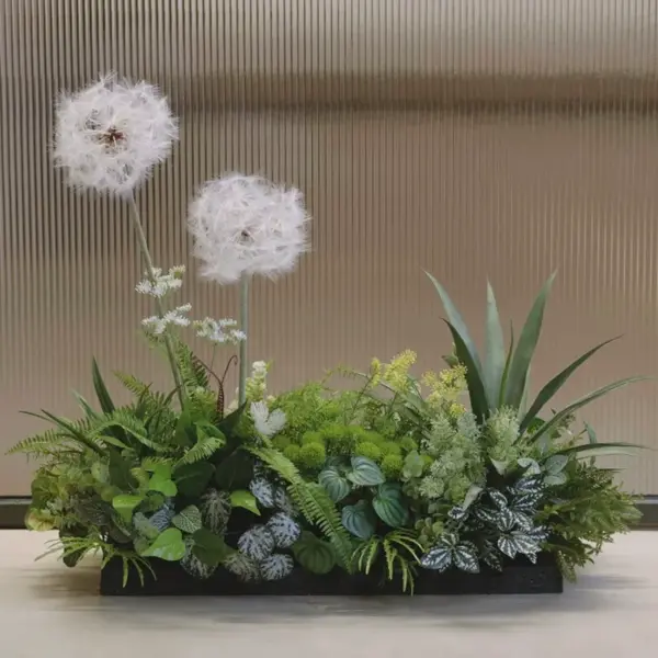 Mini Artificial Fern Plant Bundle - Image 2